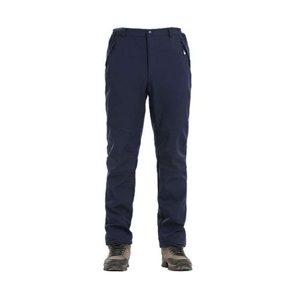 

autumn and winter outdoor sports soft case trousers men's waterproof wind-resistant warm breathable thick fleece climbing pants