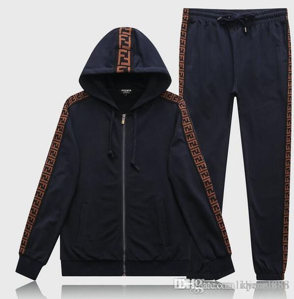 

men sportswear hoodie and sweatshirts black white autumn winter jogger sporting suit mens sweat suits tracksuits set plus size -3xl #046, Gray