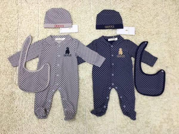 

Brand Baby Boys Girls Rompers Designer Kids Long Sleeve Cotton Jumpsuits Infant Girls Letter Cotton Romper Boy Clothing New Fashion