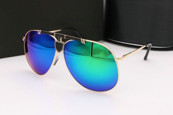 

2020 big frame luxury high qualtiy metal fashion sunglasses for man woman eyewear designer brand woman glasses sunglasses 50022, White;black