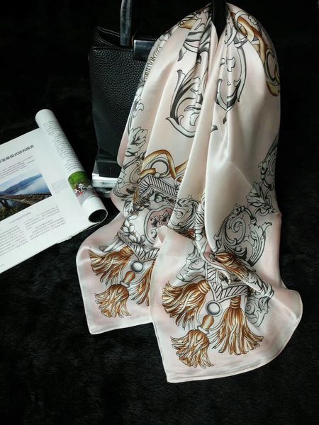 

girls womens 90cm square 100% real silk scarf silk satin neckerchiefs factory sale mixed 10 pcs/lot #4123, Blue;gray