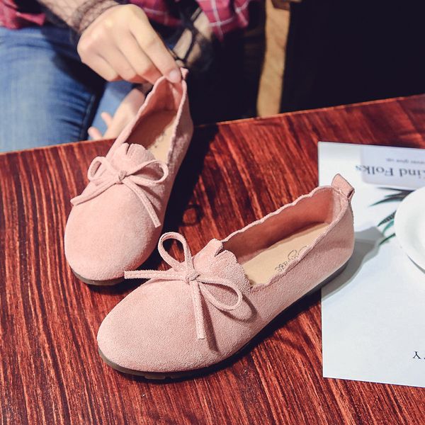 

fashion leisure women flats round toe casual slip-on loafers butterfly-knot flock casual single shoes, Black