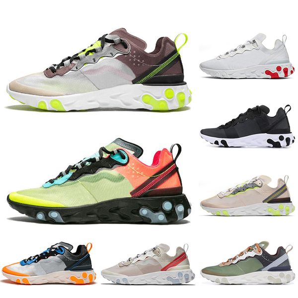 

with socks react element 87 undercover men women running shoes royal tint black desert sand white chill mens sail light bone