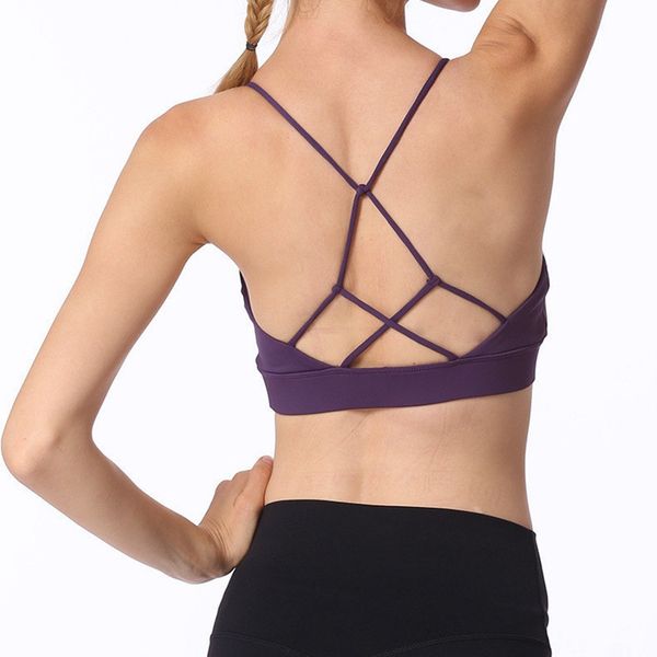 

lu-6 sports bras yoga vest shockproof running women training sportswear leggings set yoga clothes fitness clothing gym yoga set bra, White;red