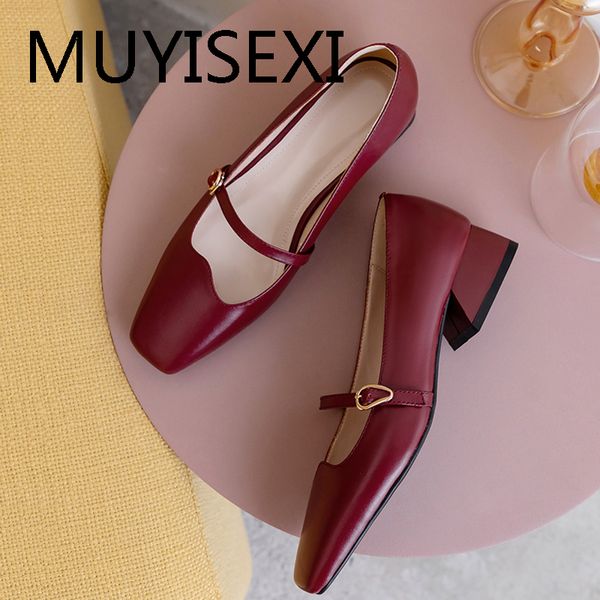 

classic mary janes shoes women pumps classic shallow 3cm low heels office ladies spring elegant daily wear wc05 muyisexi, Black