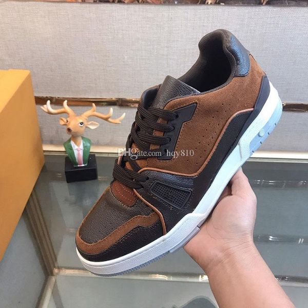 

luxury shoes men designer shoes old flower fashion brand designer sneakers man casual shoes size 38-44 model 440467521, Black