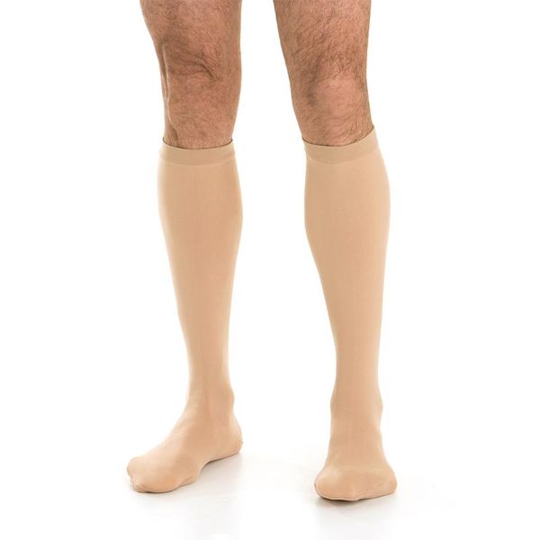 

men's compression stockings 20-30 mmhg grade socks running treatment swelling varicose spider veins edema travel flight, Black