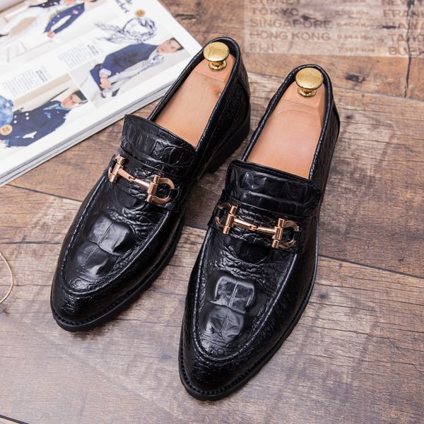 

2019 new summer men shoes slip-on leather shoes men luxury brogues mens classic oxford comfortable moccasin tassel loafers, Black