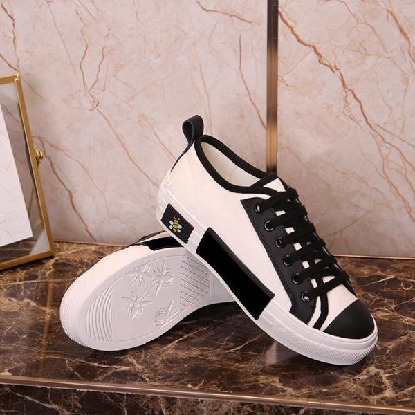 

letters technical canvas honeybee low sneakers in oblique men designer shoes womens fashion b22 b23 b24 b01 b02 sneakers shoes 35-45 t05, Black