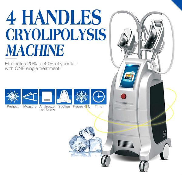 

потеря professional 4 hnadles вес уникальный жир замораживание прохладный похудения машина вакуумная массажер замораживание жиры салон красо