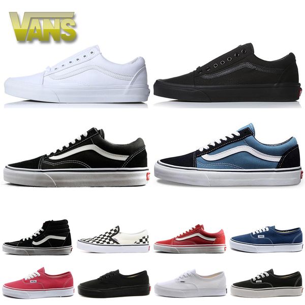 

fear of god men women canvas van baskets triple black white old skool sk8 mens fashion skateboard sneakers casual running shoes 36-44