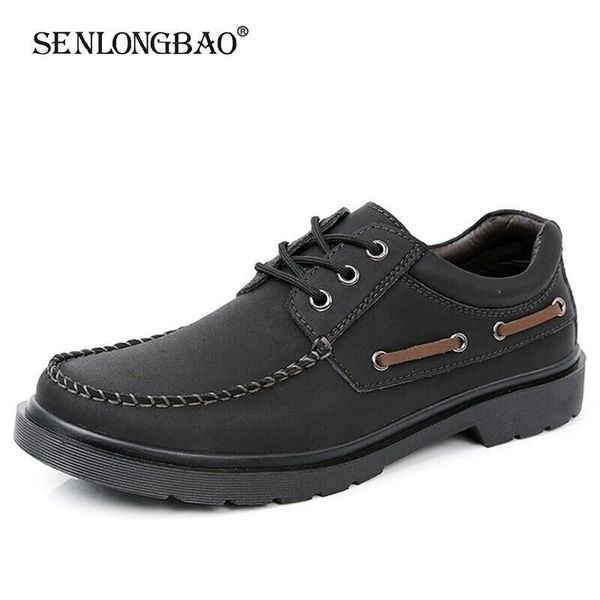 

new men shoes genuine leather men flats loafers outdoor sneakers male casual shoes zapatillas hombre size 38-48, Black