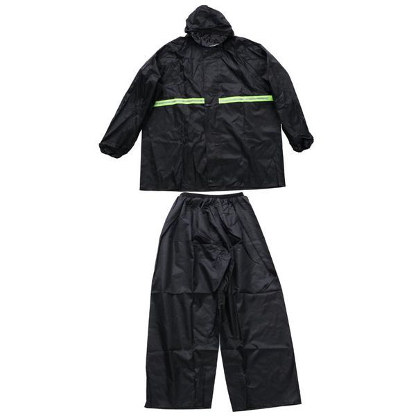 

xl-xxxl two-piece raincoats reflective portable rain poncho rainwear for adults rain coat pant suit set