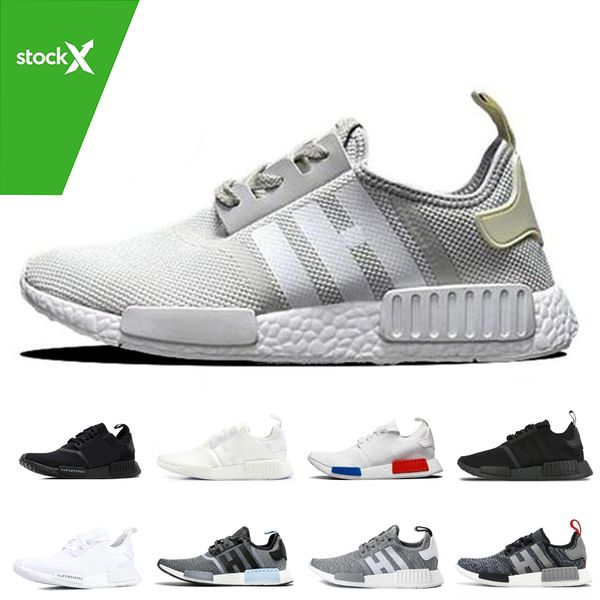 

nmd r1 primek classic oreo triple black white pink кроссовки для мужчин женщины бегун тренеры спортивные кроссовки дышащий размер 36-45