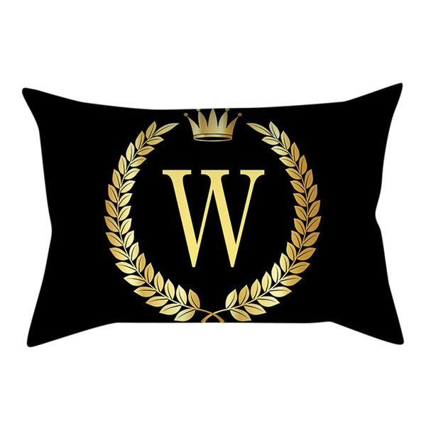 

cushion pillows cover black and gold letter bedroom home office decorative pillowcase sofa cushion cover home decor