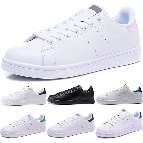 

Original Stan Men Women Smith Casual Shoes Green Black White Blue Red Pink Silver Fashion Leather Flats Designer Trainer Sneakers Size 36-44