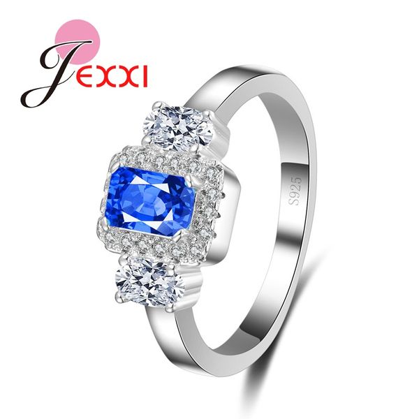 

bridal wedding 925 sterling silver cubic zirconia ring for women koean trend accessories bijoux anillo mujer wholesale jewelry, Slivery;golden