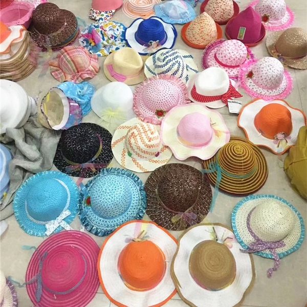 

sun straw sun casual small gift hat straw hat, Blue;gray