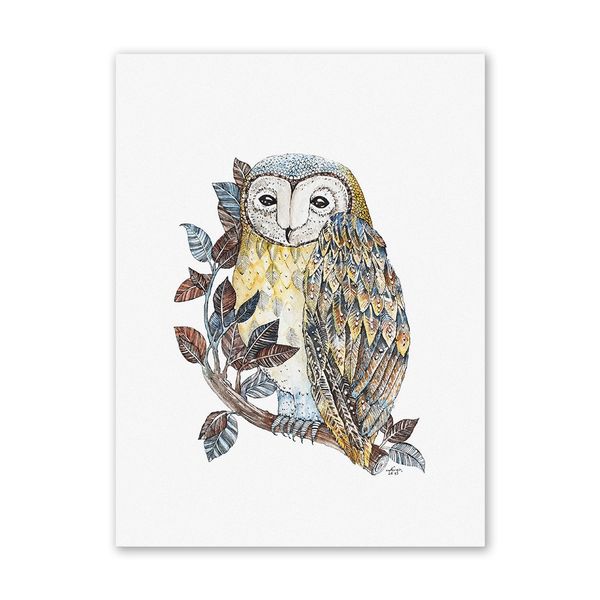 

w030 owl unframed art wall canvas prints for home decoration