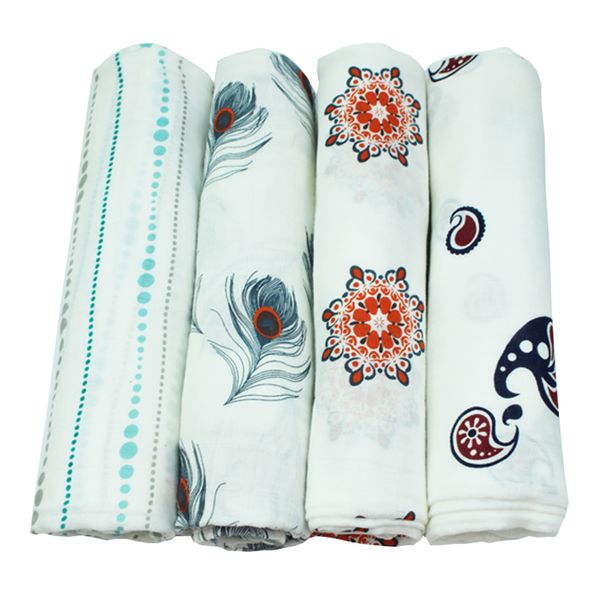 

aden anais multifunctional envelopes for newborns receiving blankets bedding infant 100%bamboo fiber swaddle towel baby blanket