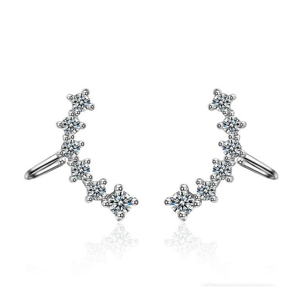 

925 sterling silver earrings hexagonal star personality star jewelry female accessories party gift, Golden