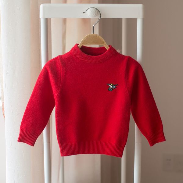 

2019 new autumn and winter children's sweater cartoon knit sweater, White