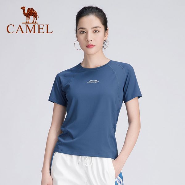 

camel outdoor sports t-shirts women's t-shirt spring summer breathable clothes women female clothing, Black;blue