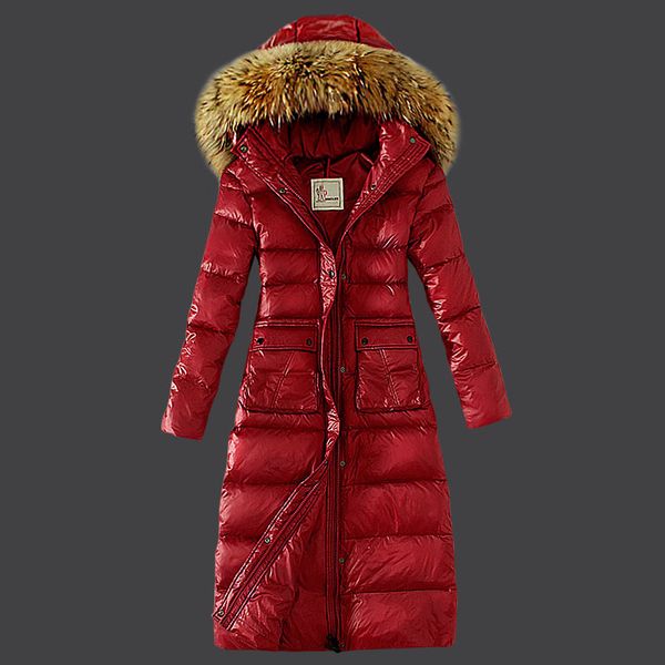 

a1 women winter casual down jacket down coats womens outdoor fur collar warm feather dress winter coat outwear jackets, Black