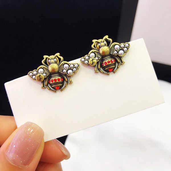 

new retro little bee fashion personality earrings jewelry women earrings, Golden
