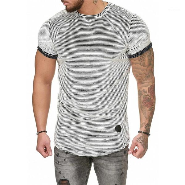 

designer tshirt summer short sleeve tees slim crew neck striped casual outdoor mens 2020 luxury, White;black