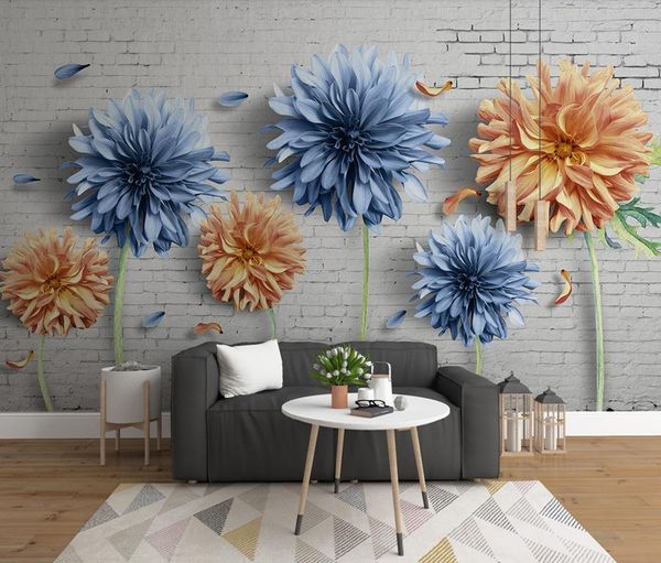 

самоклеящиеся] 3d flower 556 роспись обоев наклейка на стену