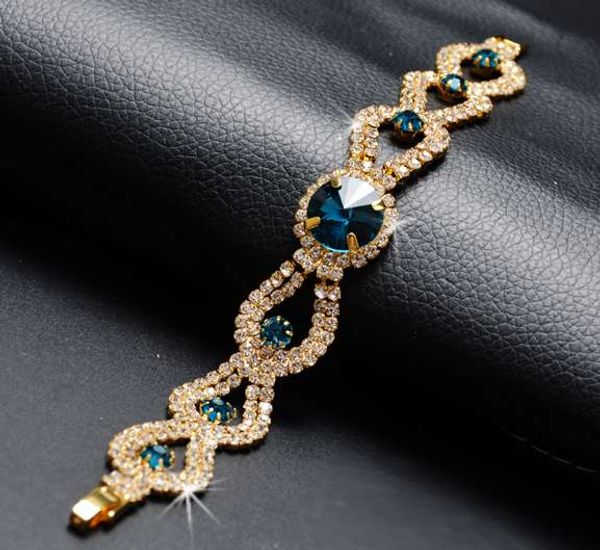 

цирконий женский браслет iced zircon bling ювелирные изделия micro pave стразы цепи хип-хоп высокое качество браслет новое прибытие, Golden;silver