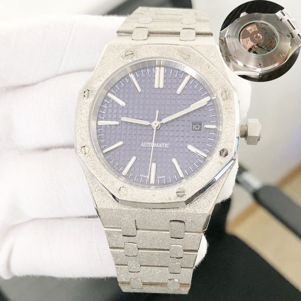

luxury mens automatic mechanical watches classic style 42mm full stainless steel strap top quality wristwatches sapphire super luminous