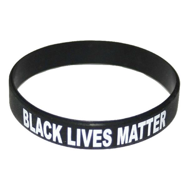 

black lives matter black life matter silicone bracelet wrist strap fashion jewelry