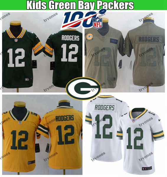 aaron rodgers jersey for kids