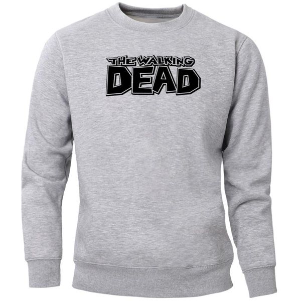 

рик граймс толстовки толстовка мужчины ужасы crewneck толстовка толстовка перемычка руна теплый streetwear спортивная, Black