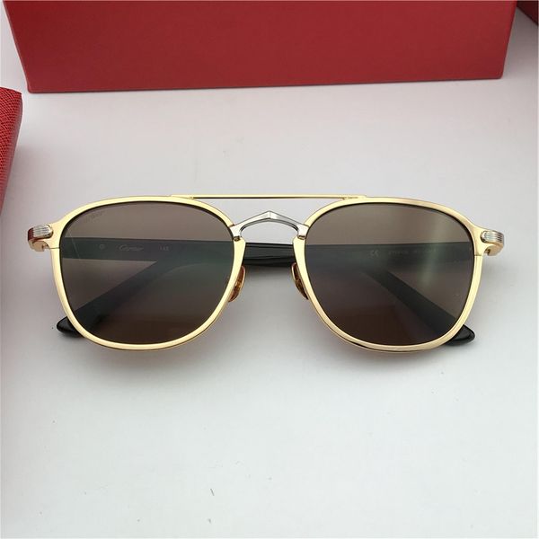 

woman/men vintage eyeglasses frames wood sunglasses rimless frame plated santos sunglasses new in box cnum181128-35, White;black