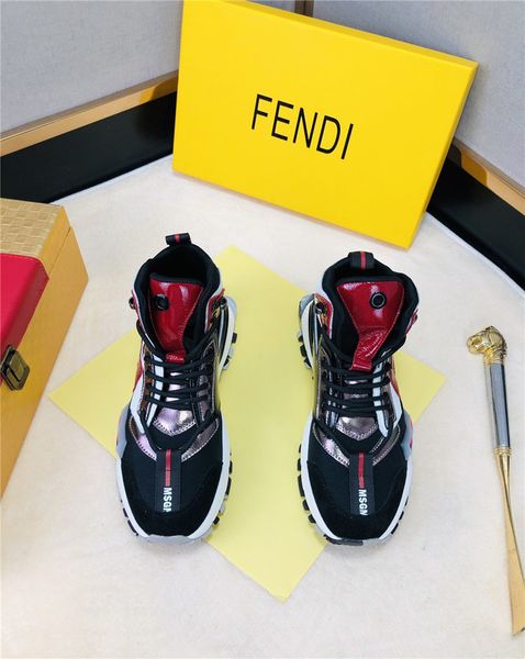 

luxury casual sneakers new men casual shoes lac-up men shoes winter fashion female clunky sneaker casual platform dad shoes 02, Black