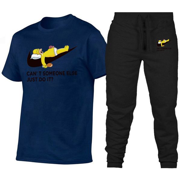 

конструктор мужские костюмы вскользь brand костюмов спорта люкс мужчины ткань для печати футболки брюки бленда хлопка размер s-2xl оптовая v, Gray