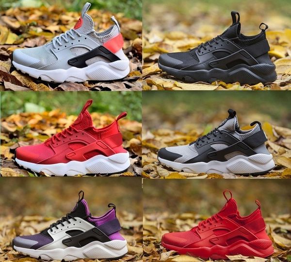 

2019 новый huarache 4,0 4 iv классических тройного белых черного красного открытых кроссовки мужских женского huaraches спортивных тапки кро
