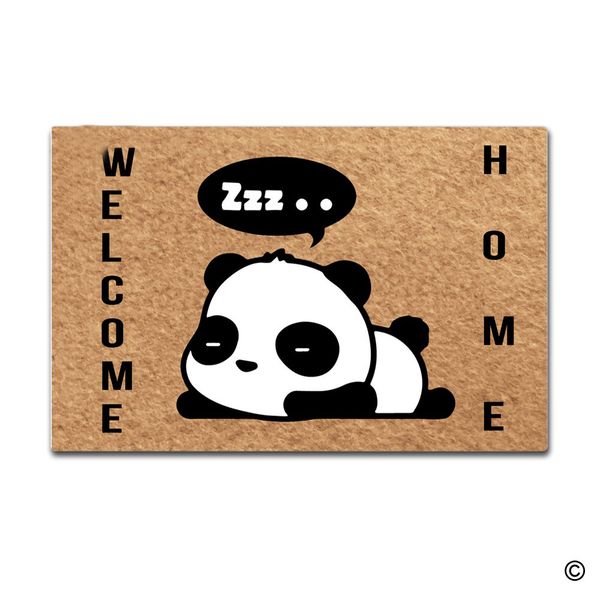 

doormat entrance floor mat cute panda welcome home door mat home and office decorative indoor outdoor door