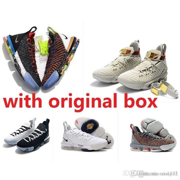 

mens what the lebron 16 xvi basketball shoes for sale 16s mvp christmas bhm oreo youth kids generation sneakers boots with original box