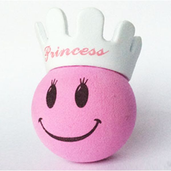 

pink princess girl smiling face white crown adorable cute cartoon antenna balls eva aerial er decoration car roof ornament