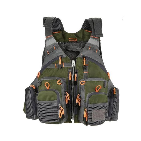 

breathable polyester mesh design fishing vest fishing safety life jacket for swimming sailing