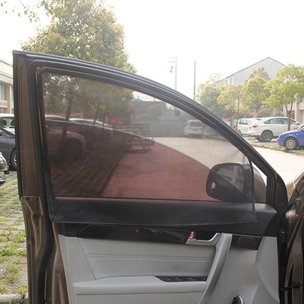 

1pcs black car sun shade side window sunshade cover mesh visor shield screen solar uv protection 80*50cm car window protector