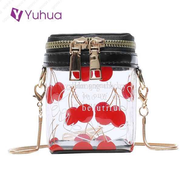 

yuhua, 2020 new women handbags, trend korean version shoulder bag, fashion bucket bags, casual transparent woman messenger bags