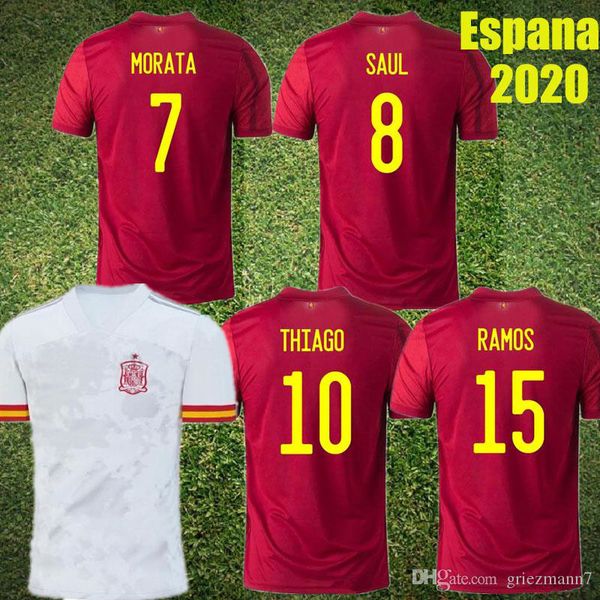 

2020 españa men kids football shirt rodrigo paco alcacer spain away soccer jersey morata ramos sarabia thiago iniesta camisetas de futbol, Black