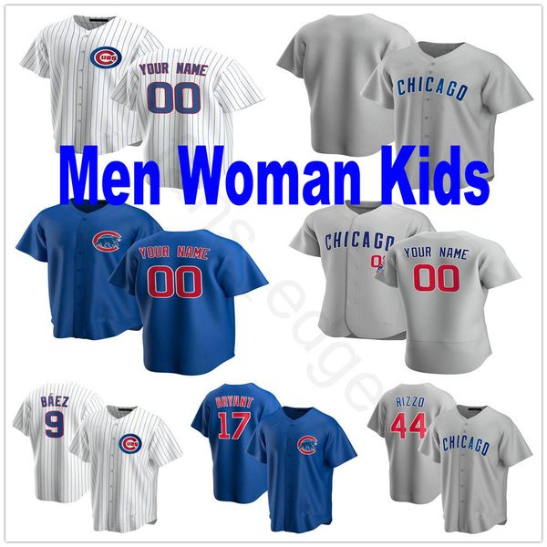 

2020 new custom craig kimbrel nicholas castellanos ernie banks yu darvish kyle schwarber stitched man women kids youth baseball jerseys, Blue;black