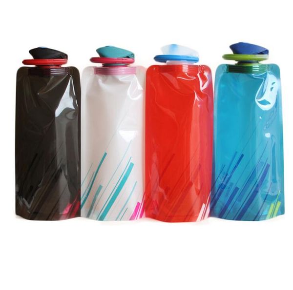 700ml Outdoors Folding Water Bottle Kettle Travel Climbing Cycling Hiking Sports