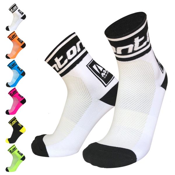 

summer mesh cycling socks bicycle team socks outdoor running sports, Black